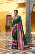Load image into Gallery viewer, Green Elegant Poly Cotton Saree with Printed &amp; Zari Weaving Work ClothsVilla