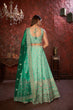 Load image into Gallery viewer, Green Embroidered Girlish Lehenga Choli Set ClothsVilla