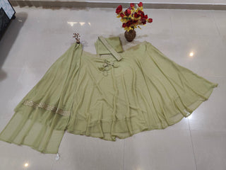 Green Flair Designer Lehenga Choli ClothsVilla