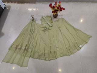 Green Flair Designer Lehenga Choli ClothsVilla