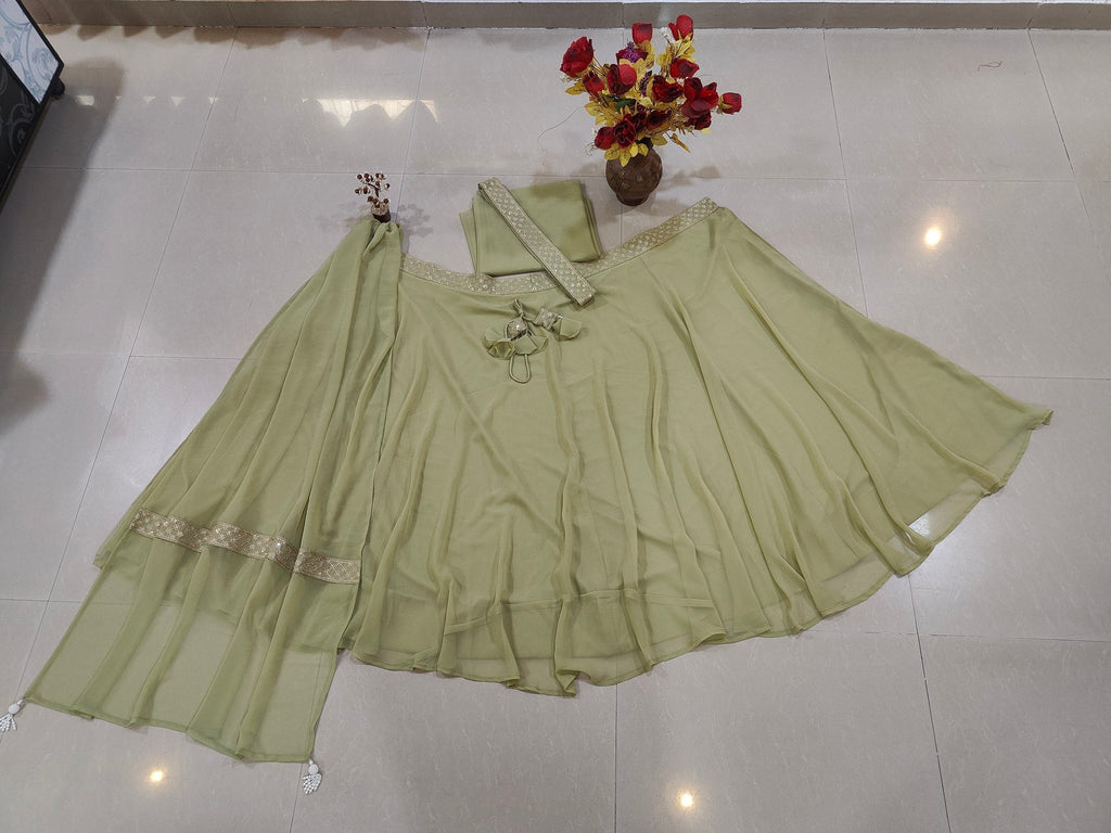Green Flair Designer Lehenga Choli ClothsVilla