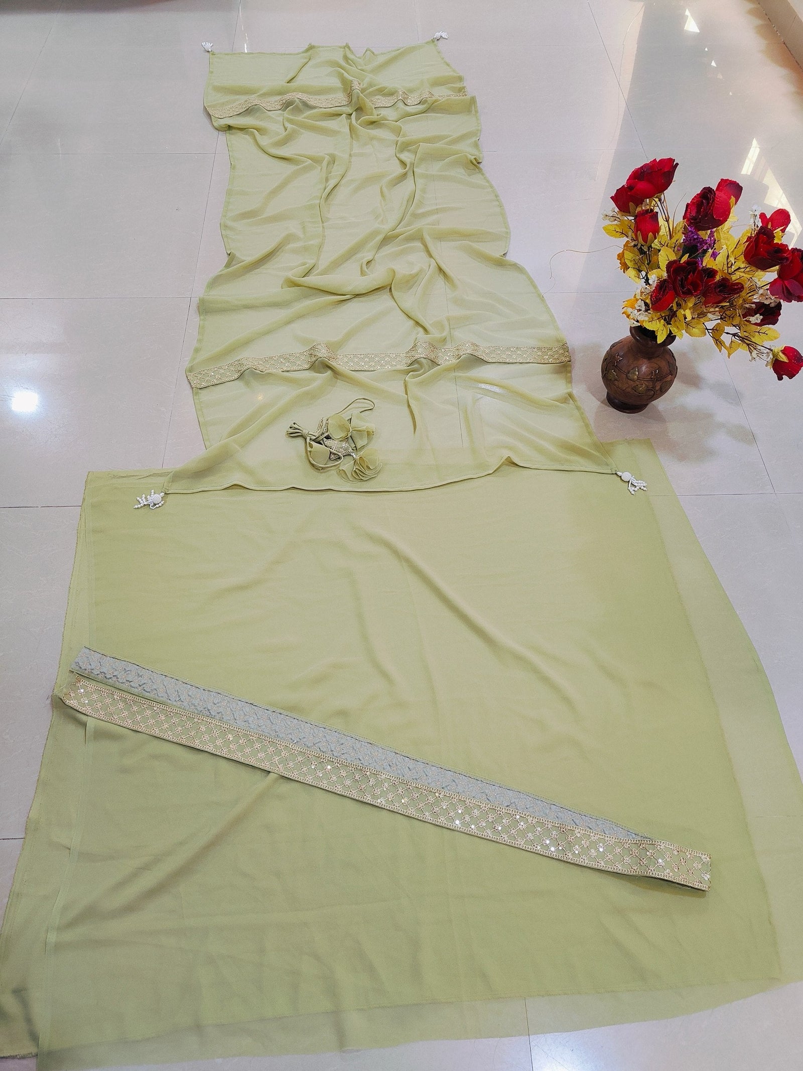 Green Flair Designer Lehenga Choli ClothsVilla