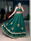 Green Gamthi Work Lehenga Choli ClothsVilla