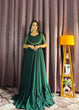 Load image into Gallery viewer, Green Georgette Ruffle Gown with Removable Net Koti – Festive Wear Collection ClothsVilla