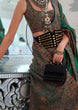Load image into Gallery viewer, Green Graceful Silk Saree with Unstitched Blouse Piece Elegant Ethnic Wear ClothsVilla