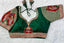 Green Handcrafted Sequined Blouse in Dilkush Silk ClothsVilla