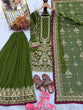 Load image into Gallery viewer, Green Heavy Embroidered Plazzo Set ClothsVilla