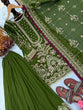 Load image into Gallery viewer, Green Heavy Embroidered Plazzo Set ClothsVilla