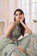 Load image into Gallery viewer, Designer Green Lehenga Choli with Multicolor Thread Embroidery ClothsVilla