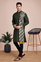 Load image into Gallery viewer, Green Men&#39;s Designer Kurta - Latest Festival Collection ClothsVilla