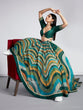 Load image into Gallery viewer, Green Organza siroski stone work Leheriya print Semi-Stitched Lehenga choli &amp; Dupatta ClothsVilla