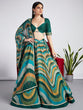 Load image into Gallery viewer, Green Organza siroski stone work Leheriya print Semi-Stitched Lehenga choli &amp; Dupatta ClothsVilla