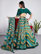 Load image into Gallery viewer, Green Organza siroski stone work Leheriya print Semi-Stitched Lehenga choli &amp; Dupatta ClothsVilla