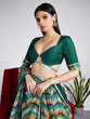 Load image into Gallery viewer, Green Organza siroski stone work Leheriya print Semi-Stitched Lehenga choli &amp; Dupatta ClothsVilla