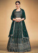 Load image into Gallery viewer, Green Pakistani Georgette Lehenga Choli For Indian Festivals &amp; Weddings - Sequence Embroidery Work, Clothsvilla