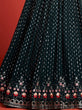 Load image into Gallery viewer, Green Pakistani Georgette Lehenga Choli For Indian Festivals &amp; Weddings - Sequence Embroidery Work, Thread Embroidery Work, Clothsvilla