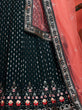 Load image into Gallery viewer, Green Pakistani Georgette Lehenga Choli For Indian Festivals &amp; Weddings - Sequence Embroidery Work, Thread Embroidery Work, Clothsvilla