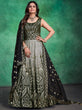 Load image into Gallery viewer, Green Pakistani Georgette Long Anarkali Gown For Indian Festivals &amp; Weddings - Sequence Embroidery Work Clothsvilla