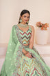 Load image into Gallery viewer, Mesmerizing Green Party Wear Lehenga Choli Set ClothsVilla