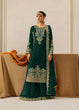 Load image into Gallery viewer, Green Premium Faux Georgette Coding–Sequins Plazo Set with Dupatta ClothsVilla