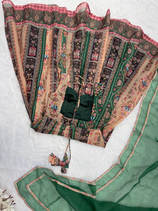Green Anarkali Gown – Elegance with a Modern Touch