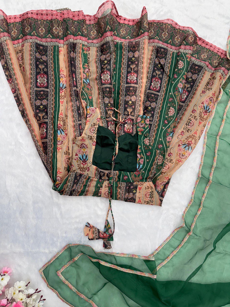 Green Anarkali Gown – Elegance with a Modern Touch