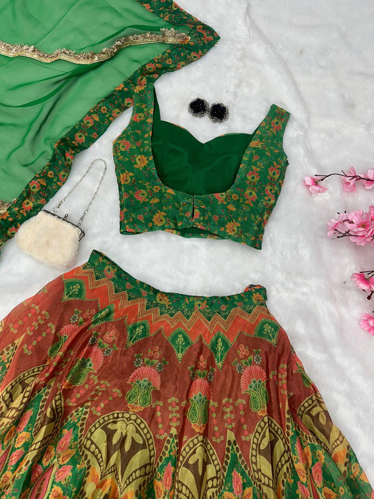 Green Ri8 Fashion Exclusive Lehenga Choli Set for Women ClothsVilla