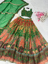 Load image into Gallery viewer, Green Ri8 Fashion Exclusive Lehenga Choli Set for Women ClothsVilla