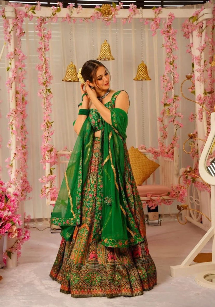 Green Ri8 Fashion Exclusive Lehenga Choli Set for Women ClothsVilla