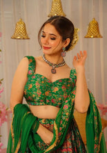 Load image into Gallery viewer, Green Ri8 Fashion Exclusive Lehenga Choli Set for Women ClothsVilla