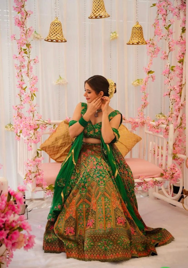 Green Ri8 Fashion Exclusive Lehenga Choli Set for Women ClothsVilla