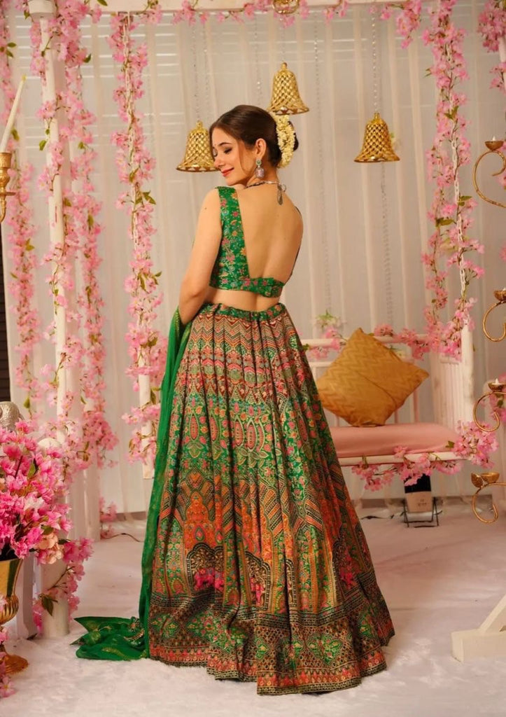 Green Ri8 Fashion Exclusive Lehenga Choli Set for Women ClothsVilla