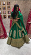 Load image into Gallery viewer, Green Royal Malbari Silk Lehenga Set with Sequin Embroidery &amp; Designer Dupatta ClothsVilla