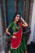 Load image into Gallery viewer, Green Royal Narayan Pattu Zari Weaving Lehenga Set ClothsVilla