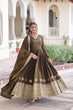 Load image into Gallery viewer, Green Sequins Embroidered Gown ClothsVilla