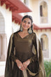 Load image into Gallery viewer, Green Sequins Embroidered Gown ClothsVilla