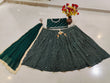 Load image into Gallery viewer, Green Sequins Georgette Lehenga ClothsVilla