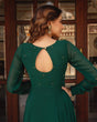 Load image into Gallery viewer, Green Soft Georgette Anarkali Suit ClothsVilla.com