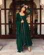Load image into Gallery viewer, Green Soft Georgette Anarkali Suit ClothsVilla.com