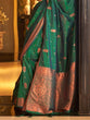 Load image into Gallery viewer, Green Stunning Bollywood Style Tussar Silk Saree ClothsVilla