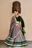 Green Tasar Silk Foil Print Lehenga Choli ClothsVilla