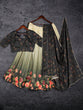 Load image into Gallery viewer, Green Tussar Silk Floral Lehenga Choli Set ClothsVilla