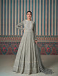 Load image into Gallery viewer, Grey Faux Georgette Gown &amp; Dupatta ClothsVilla