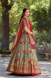 Load image into Gallery viewer, Grey Kalamkari Tussar Silk Lehenga Choli Set ClothsVilla