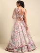 Load image into Gallery viewer, Grey Organza Sequin Lehenga Choli Set with Zari Embroidery ClothsVilla