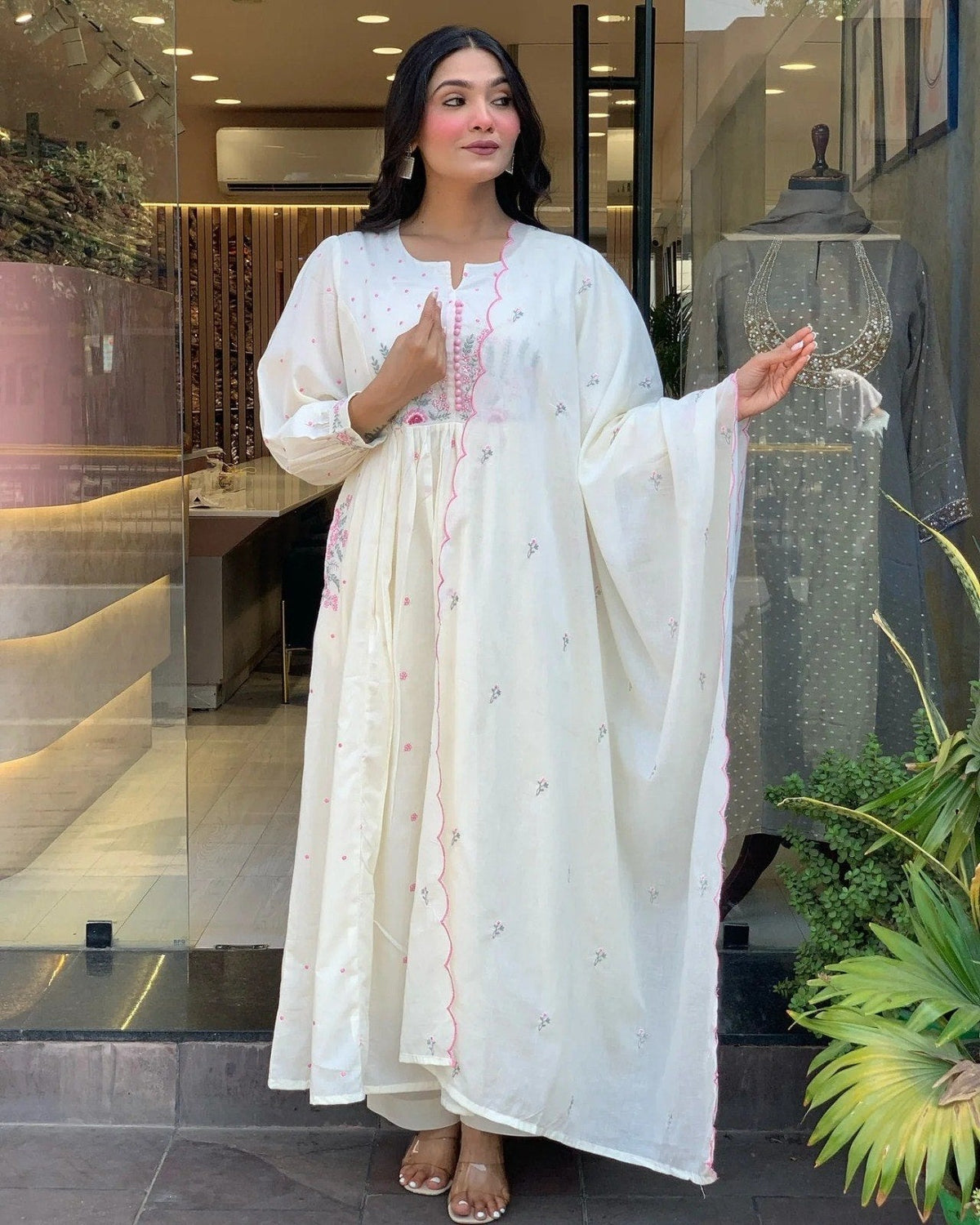 Handwork Mal Cotton Palazzo Set ClothsVilla