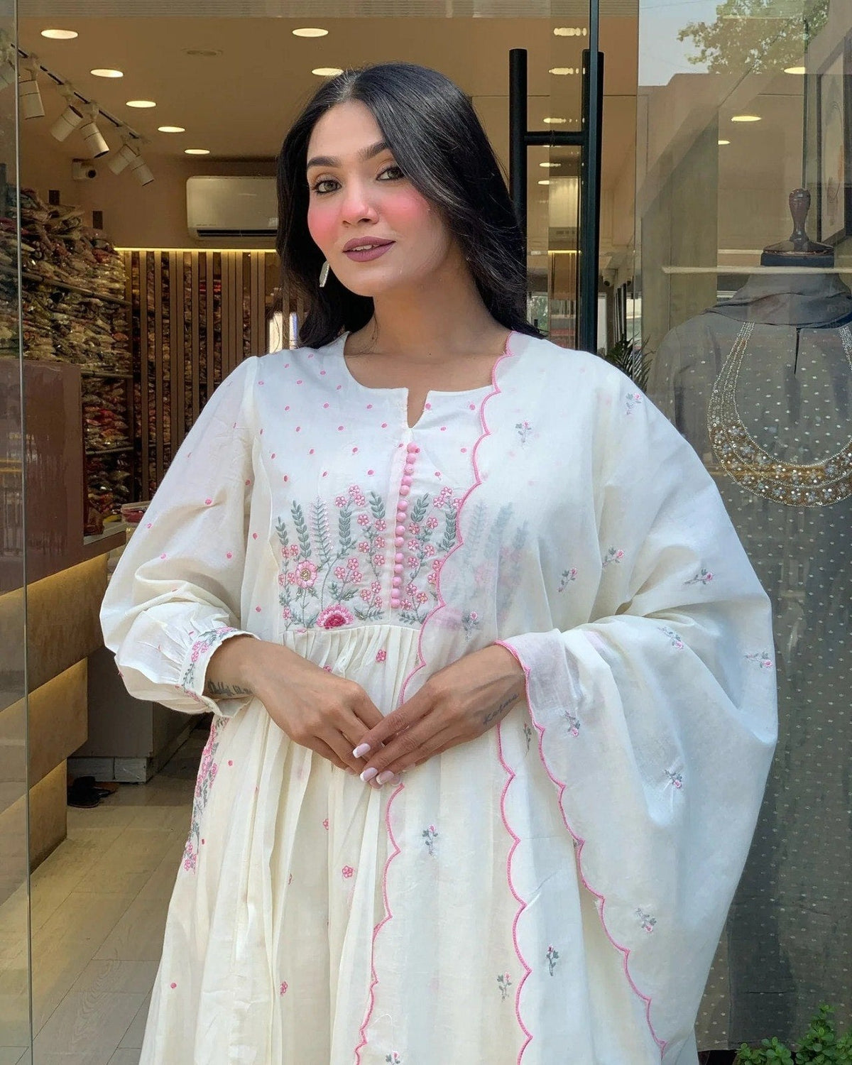 Handwork Mal Cotton Palazzo Set ClothsVilla