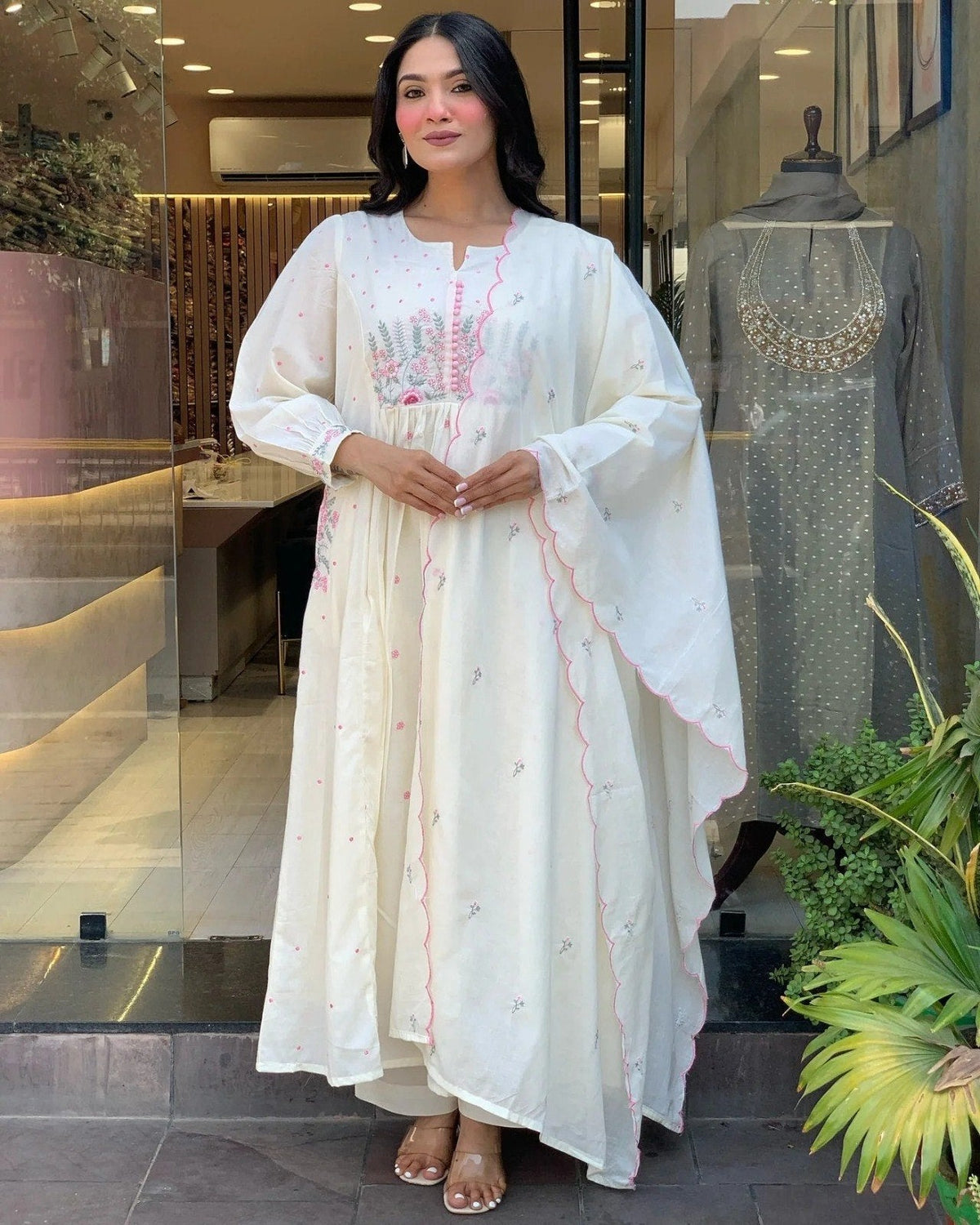 Handwork Mal Cotton Palazzo Set ClothsVilla