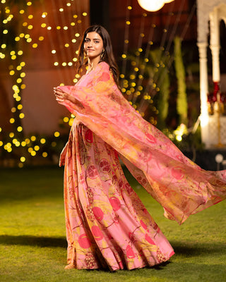 Heavy Airtex Chinon Digital Print Tiered Lehenga Choli Collection Clothsvilla