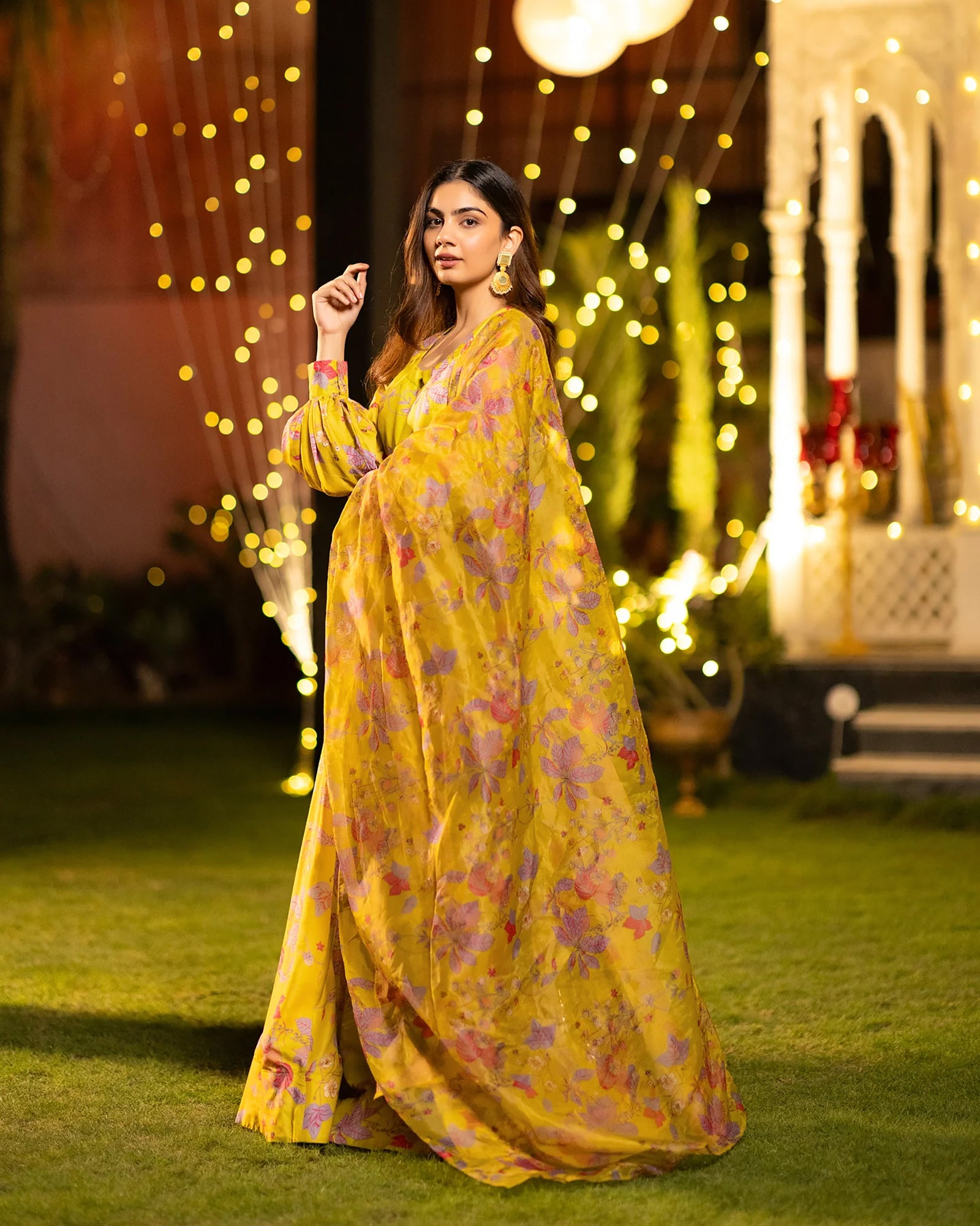 Heavy Airtex Chinon Digital Print Tiered Lehenga Choli Collection Clothsvilla